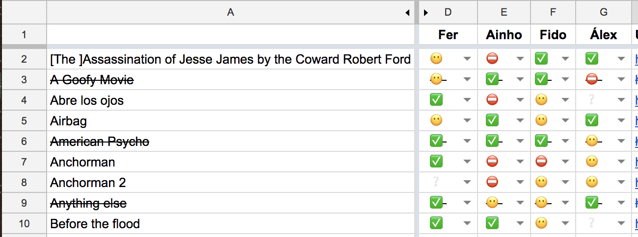 First version of MovieMates